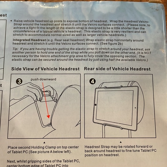 Hikig Universal Car Headrest Mount for iPad Android Tablet PCs Tablet Devices - Picture 4 of 12